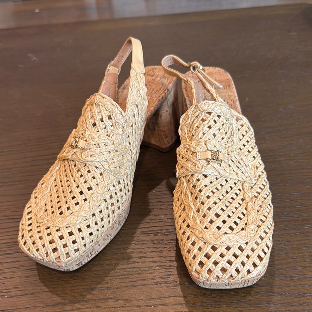Aerosoles Santiago Raffia Tan Woven Women's Slingback Shoes
